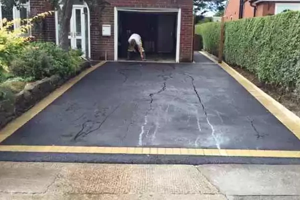 Tarmac driveway with contrasting border — JC Style Drives website photograph